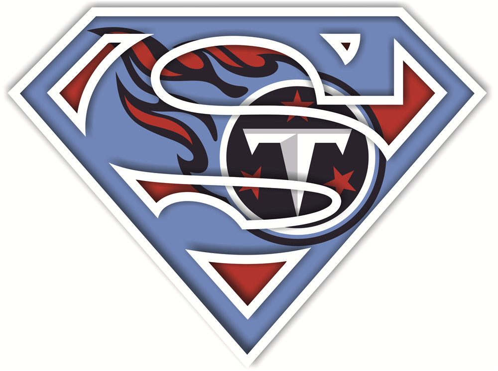 Tennessee Titans superman logos fabric transfer